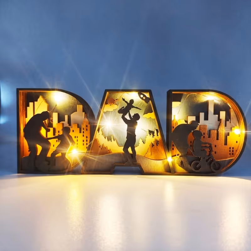 Gift for Dad or Mom from Kid Engraved Sign